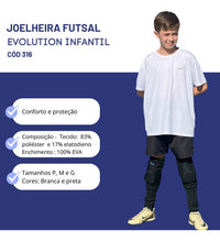 Joelheira Futsal Evolution Infantil Rehr